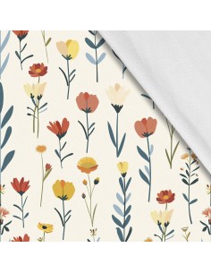 Softshell Stoff Polyester Zum Nähen- Motiv Frühling I SDX7547