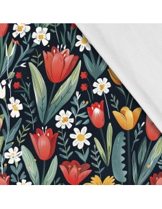 Softshell Stoff Polyester Zum Nähen- Motiv Frühling I SDX7554