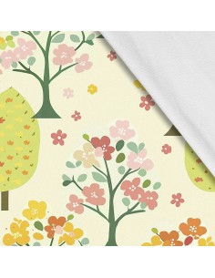 Softshell Stoff Polyester Zum Nähen- Motiv Frühling I SDX7560