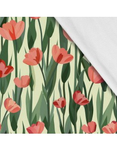 Softshell Stoff Polyester Zum Nähen- Motiv Frühling I SDX7595