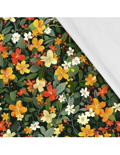 Softshell Stoff Polyester Zum Nähen- Motiv Frühling I SDX7596