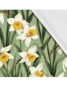 Softshell Stoff Polyester Zum Nähen- Motiv Frühling I SDX7607