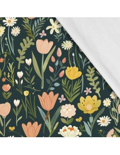 Softshell Stoff Polyester Zum Nähen- Motiv Frühling I SDX7655