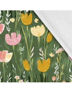 Softshell Stoff Polyester Zum Nähen- Motiv Frühling I SDX7665