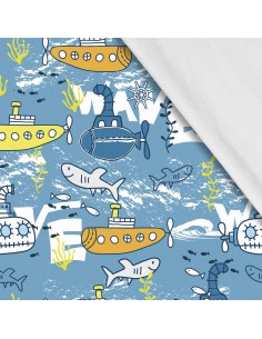 Softshell Stoff Polyester Zum Nähen- Motiv Kinder I SDX022