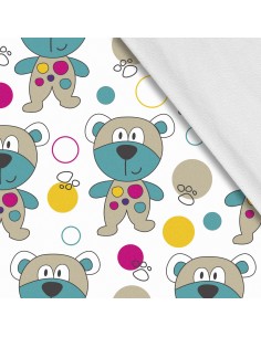 Softshell Stoff Polyester Zum Nähen- Motiv Kinder I SDX038