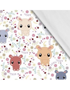 Softshell Stoff Polyester Zum Nähen- Motiv Kinder I SDX541