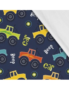 Softshell Stoff Polyester Zum Nähen- Motiv Kinder I SDX632