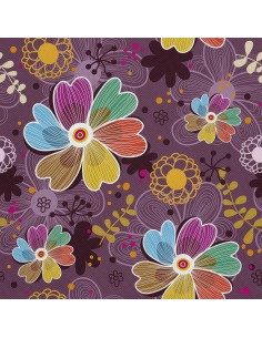 OUTDOOR DEKOSTOFFE OXFORD - Motiv Blumenmuster I DX396