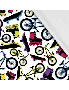 Softshell Stoff Polyester Zum Nähen- Motiv Kinder I SDX754