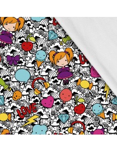 Softshell Stoff Polyester Zum Nähen- Motiv Kinder I SDX781