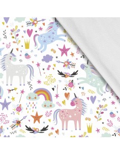 Softshell Stoff Polyester Zum Nähen- Motiv Kinder I SDX936