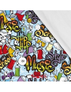 Softshell Stoff Polyester Zum Nähen- Motiv Kinder I SDX1523