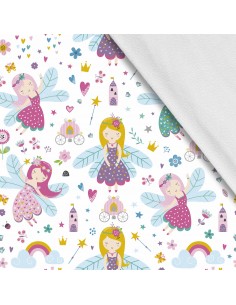 Softshell Stoff Polyester Zum Nähen- Motiv Kinder I SDX1589
