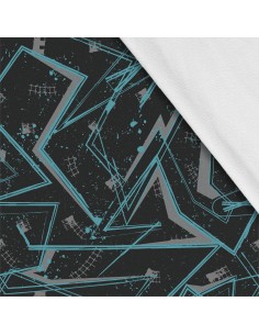 Softshell Stoff Polyester Zum Nähen- Motiv Abstraktion I SDX165