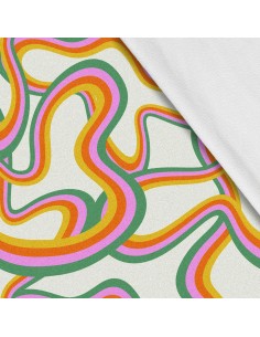 Softshell Stoff Polyester Zum Nähen- Motiv Abstraktion I SDX1246