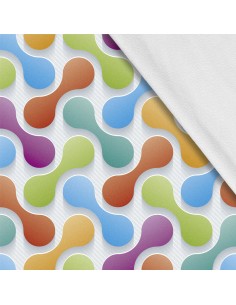 Softshell Stoff Polyester Zum Nähen- Motiv Abstraktion I SDX1460