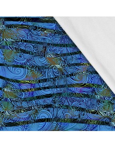 Softshell Stoff Polyester Zum Nähen- Motiv Abstraktion I SDX1474