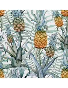 OUTDOOR DEKOSTOFFE OXFORD - Motiv Ananas I DX407