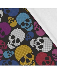 Softshell Stoff Polyester Zum Nähen- Motiv Schädel I SDX753