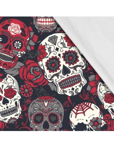 Softshell Stoff Polyester Zum Nähen- Motiv Schädel I SDX841