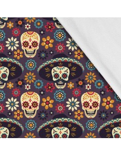 Softshell Stoff Polyester Zum Nähen- Motiv Schädel I SDX858