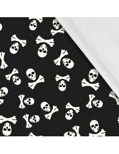 Softshell Stoff Polyester Zum Nähen- Motiv Schädel I SDX1061