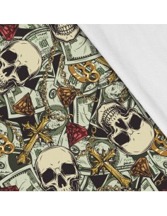 Softshell Stoff Polyester Zum Nähen- Motiv Casino-Mafia I SDX675