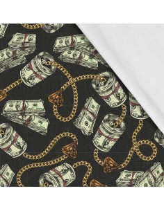 Softshell Stoff Polyester Zum Nähen- Motiv Casino-Mafia I SDX678