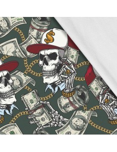 Softshell Stoff Polyester Zum Nähen- Motiv Casino-Mafia I SDX698