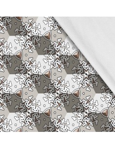 Softshell Stoff Polyester Zum Nähen- Motiv Dekorativ I SDX1568
