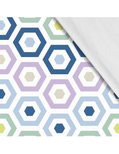 Softshell Stoff Polyester Zum Nähen- Motiv Geometrisch I SDX064