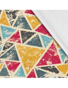 Softshell Stoff Polyester Zum Nähen- Motiv Geometrisch I SDX065