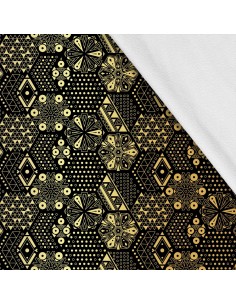 Softshell Stoff Polyester Zum Nähen- Motiv Geometrisch I SDX070