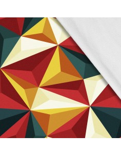 Softshell Stoff Polyester Zum Nähen- Motiv Geometrisch I SDX072