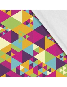 Softshell Stoff Polyester Zum Nähen- Motiv Geometrisch I SDX089