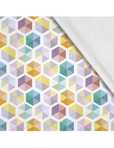 Softshell Stoff Polyester Zum Nähen- Motiv Geometrisch I SDX105