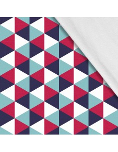 Softshell Stoff Polyester Zum Nähen- Motiv Geometrisch I SDX122