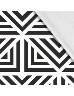 Softshell Stoff Polyester Zum Nähen- Motiv Geometrisch I SDX125