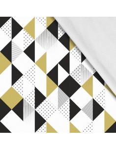 Softshell Stoff Polyester Zum Nähen- Motiv Geometrisch I SDX145