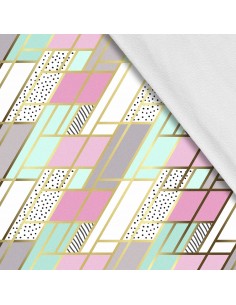 Softshell Stoff Polyester Zum Nähen- Motiv Geometrisch I SDX172