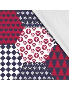 Softshell Stoff Polyester Zum Nähen- Motiv Geometrisch I SDX240