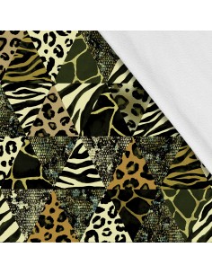 Softshell Stoff Polyester Zum Nähen- Motiv Geometrisch I SDX318