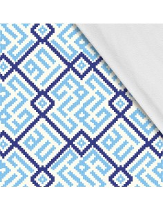 Softshell Stoff Polyester Zum Nähen- Motiv Geometrisch I SDX344