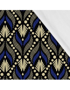 Softshell Stoff Polyester Zum Nähen- Motiv Geometrisch I SDX345