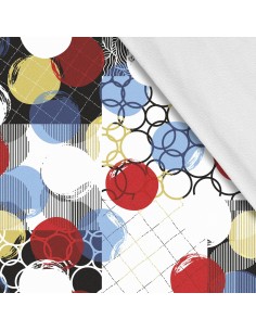 Softshell Stoff Polyester Zum Nähen- Motiv Geometrisch I SDX359