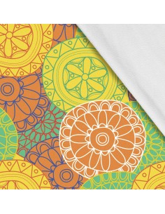 Softshell Stoff Polyester Zum Nähen- Motiv Geometrisch I SDX397