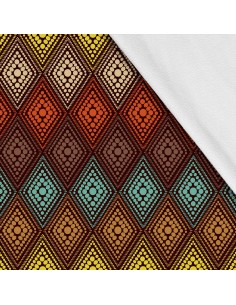 Softshell Stoff Polyester Zum Nähen- Motiv Geometrisch I SDX755