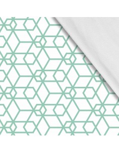 Softshell Stoff Polyester Zum Nähen- Motiv Geometrisch I SDX816-4