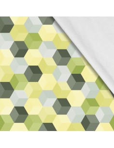 Softshell Stoff Polyester Zum Nähen- Motiv Geometrisch I SDX905